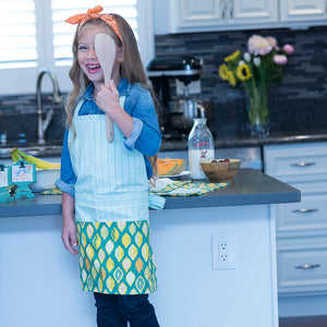 Sparkle Vault Lemon-Lime Kids Apron, Sparkle Vault Kids Apron, Lemon-Lime Kids Apron