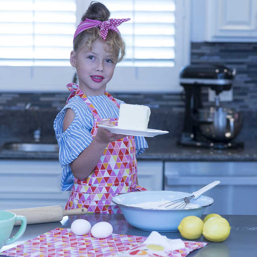 Sparkle Vault Pink Delicious Kids Apron, Sparkle Vault Kids Apron, Pink Delicious Kids Apron